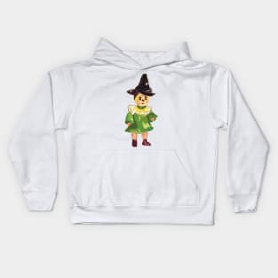 Cute little Scarecrow doll from Wizard of Oz Kids Hoodie